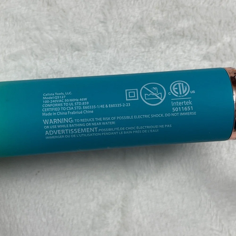 Calista GoGo Mini Air Styler Ombre Green Teal Rose Gold Hair Tool QS127